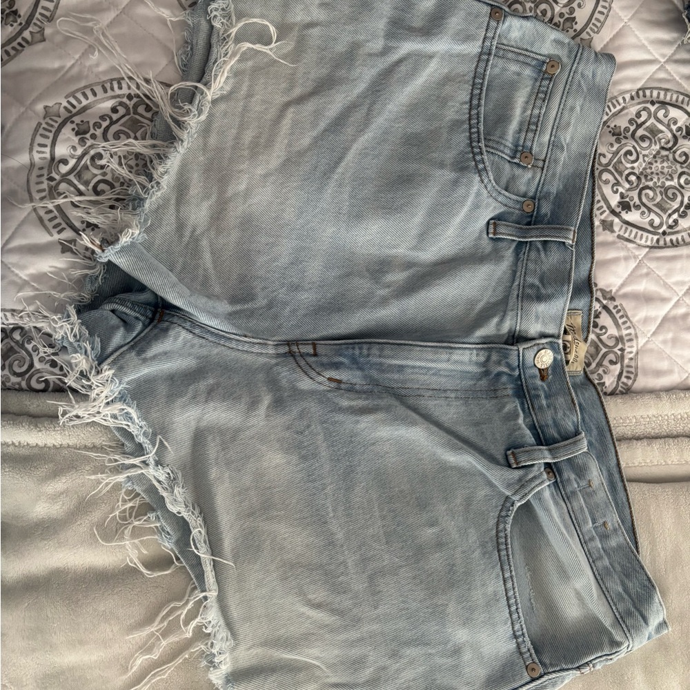 Madewell Relaxed Light Blue Denim Shorts